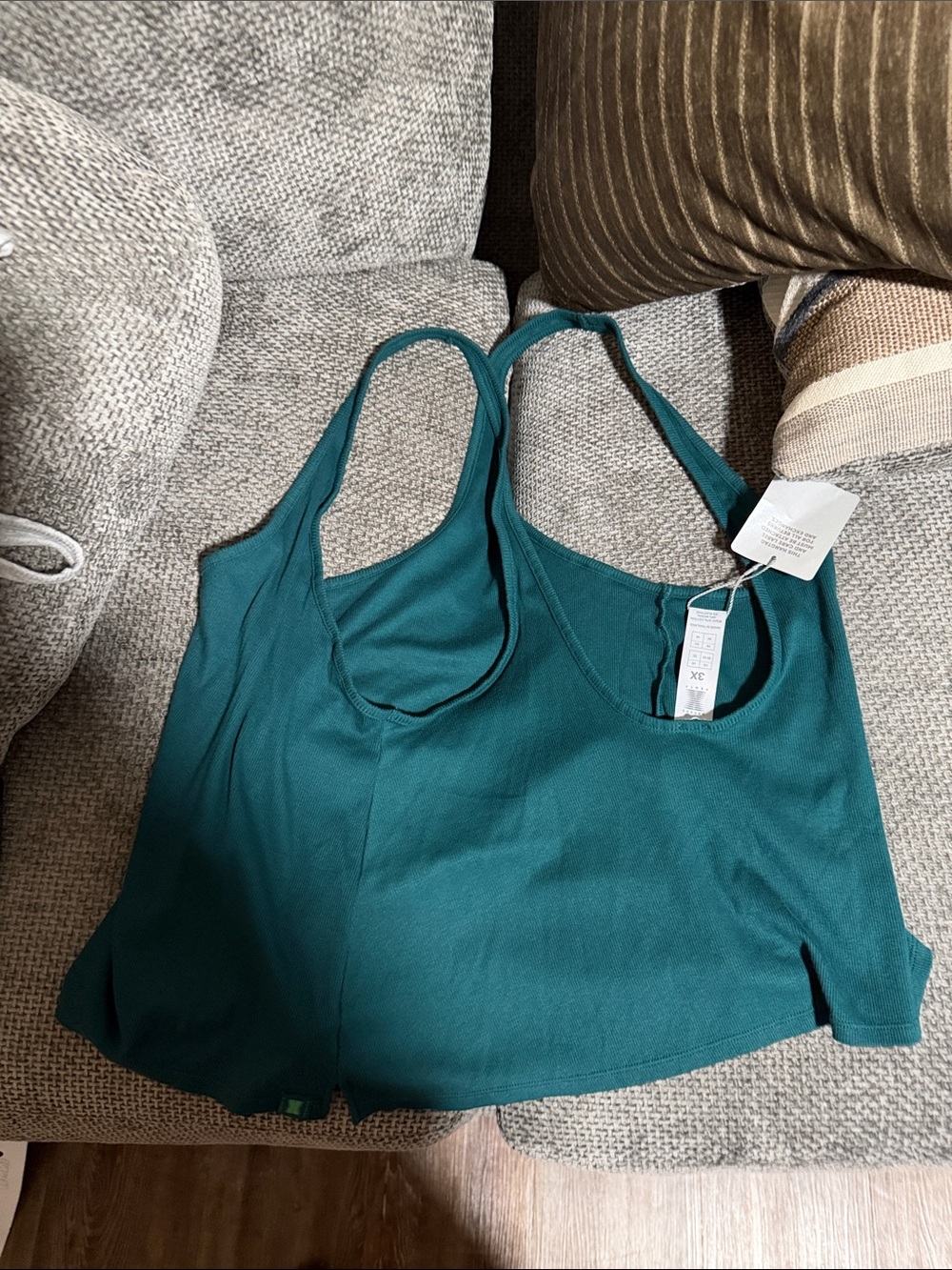 Savage X Fenty Scoop Bralette — Teal Green